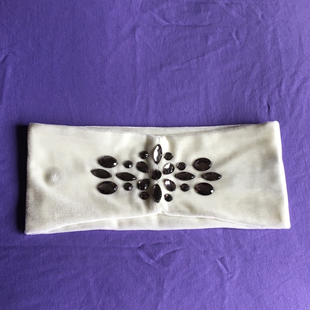 White Embellished Headband